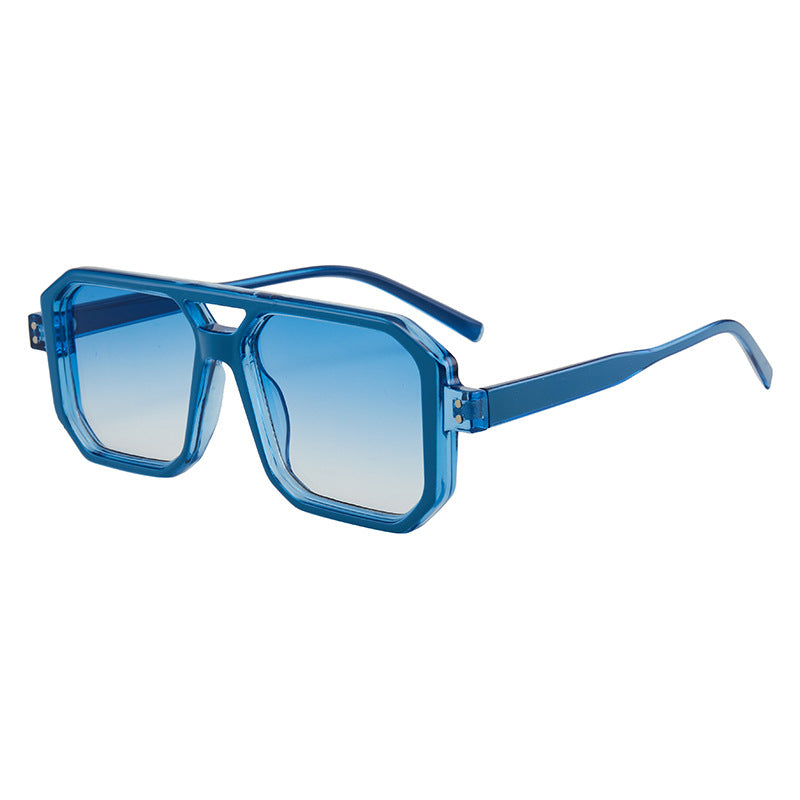 Wholesale PC Double Beam Full Frame Unisex Sunglasses